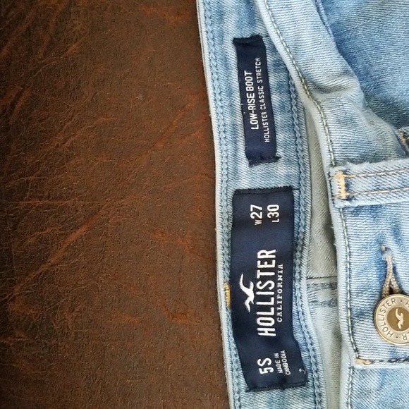 #L - 26W27.5L Hollister Low-rise Boot Classic Stretch Jeans Sz5S - Picture 2 of 12